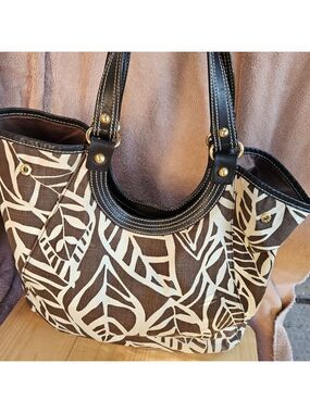 Talbots 100% Cotton Tropical Satchel Bag
